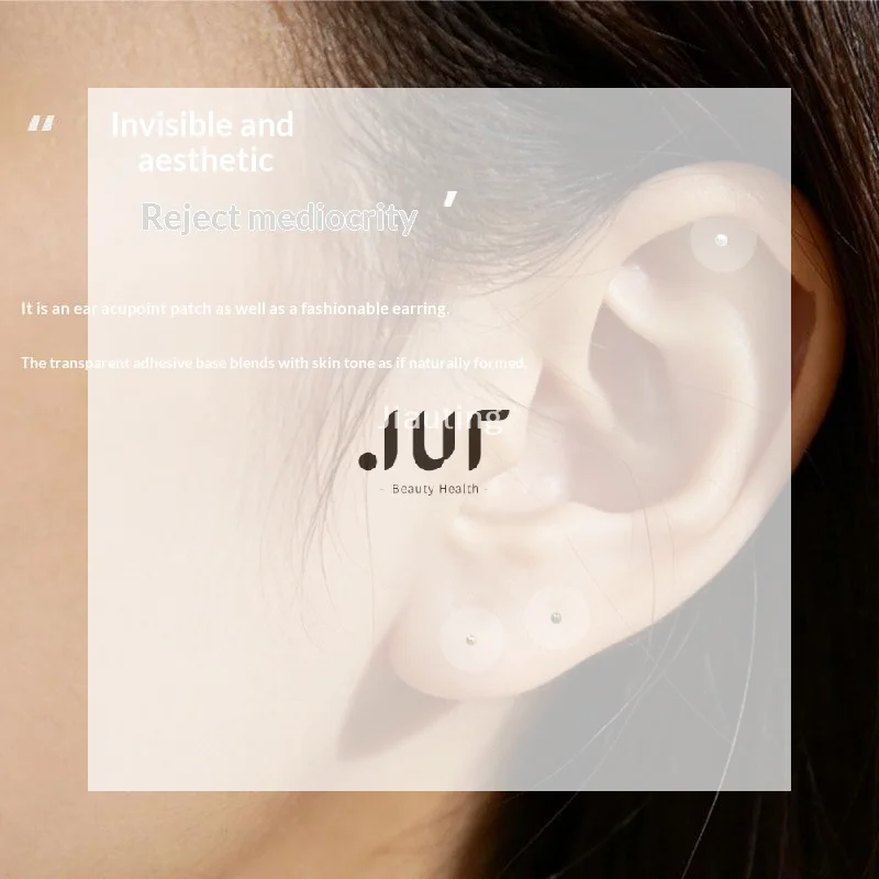 1/5/10 Sheets Ear Pressure Stick Acupuncture Magnetic Beads Auricular Ear Stickers Massage Ear Stickers Clear Ear Point Sticker