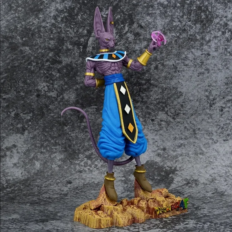 Modèle Beerus Dragon Ball Z Anime pour enfants, Super God of Destruction Image, jouets pour enfants, cadeau d'anniversaire, ornements de collection, nouveau, 30cm