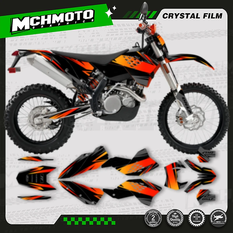 

MCHMFG индивидуальная мотоциклетная графическая фоновая наклейка для KTM SX SXF 2007-2010 EXC XCW 2008 2009 2010 2011