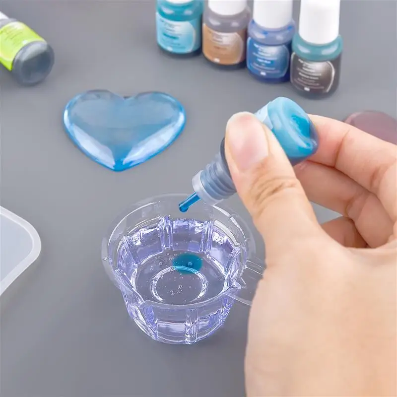 24 Colors Luminous Epoxy UV Resin Pigment Alcohol Ink Set Glowing in Dark Liquid Colorant Fluorescent Dye for DIY Jewelry Making