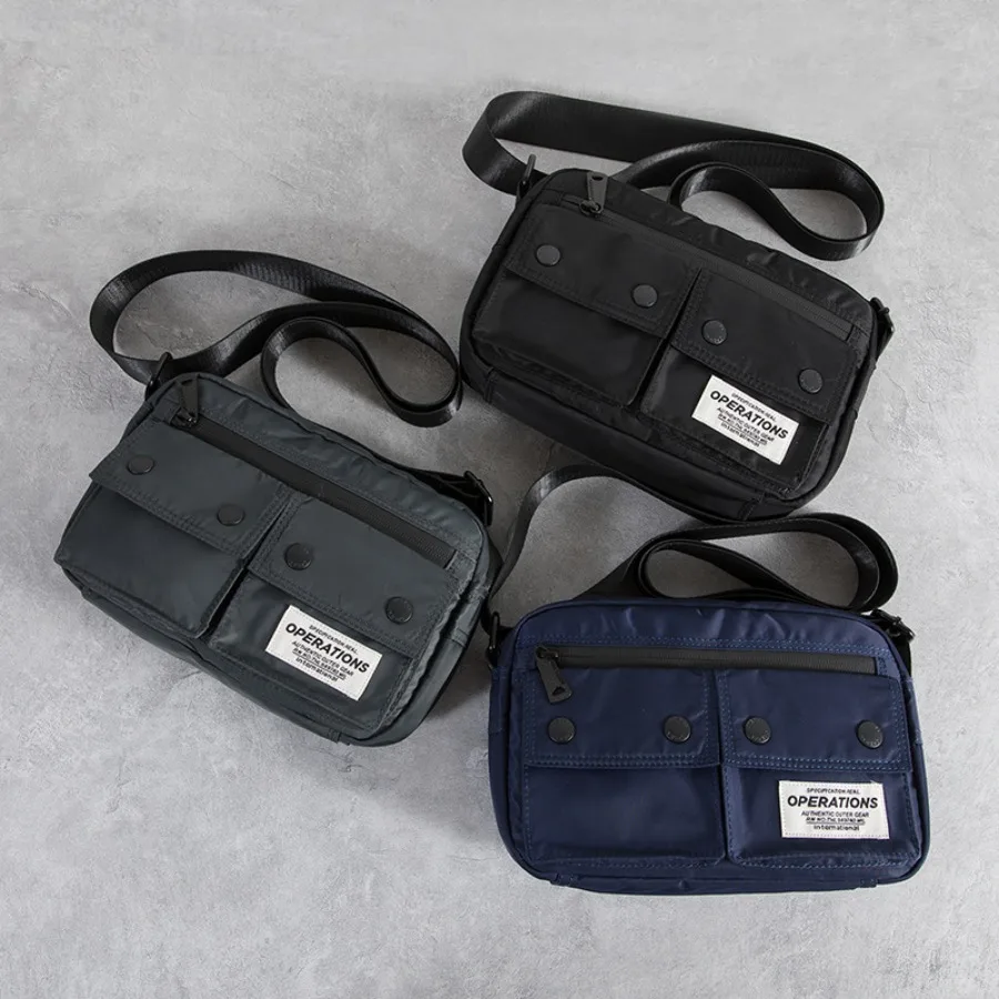 

【New style】Korean fashionable shoulder bag simple men's body bag working work messenger bag Japanese young students 'small bag
