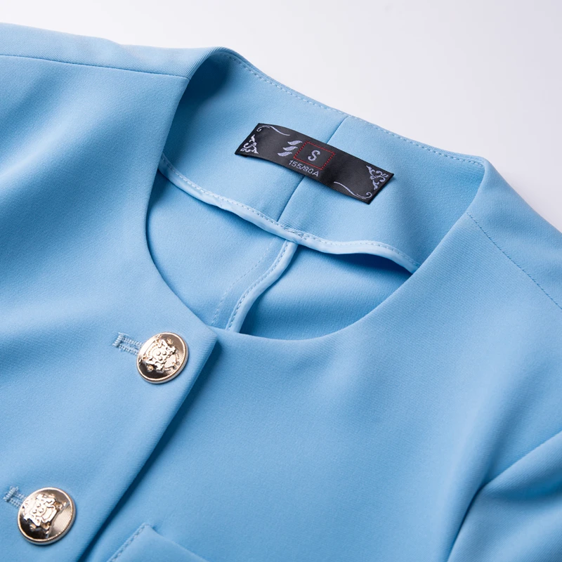 Navu conjunto de terno de manga curta para mulheres verão nova moda elegante uniforme de trabalho profissional escritório senhoras magro blazar e saia