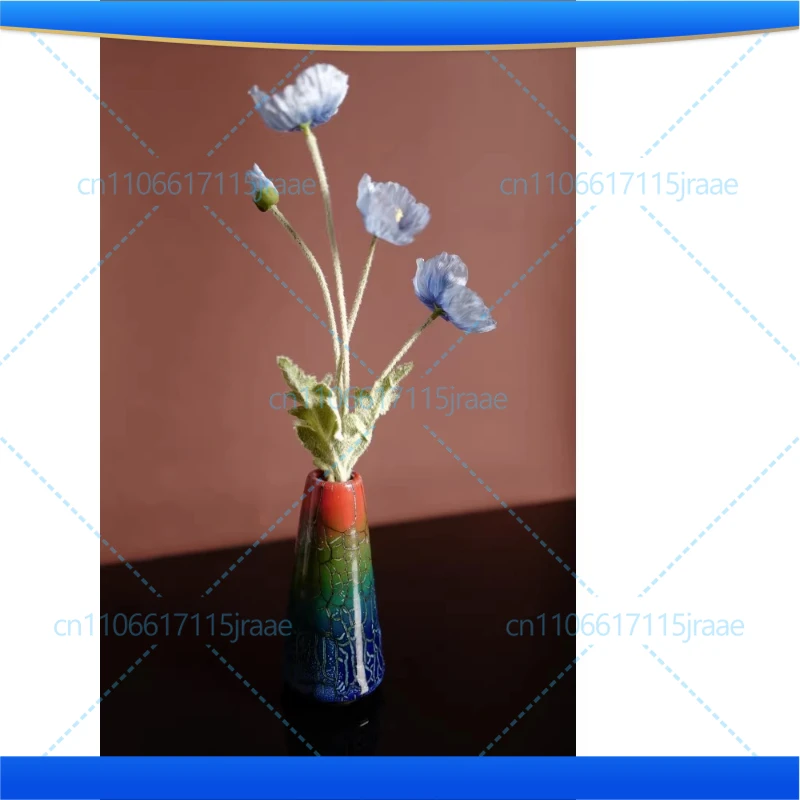 The kiln becomes colorful! Huazun is rich! Jun porcelain ornament