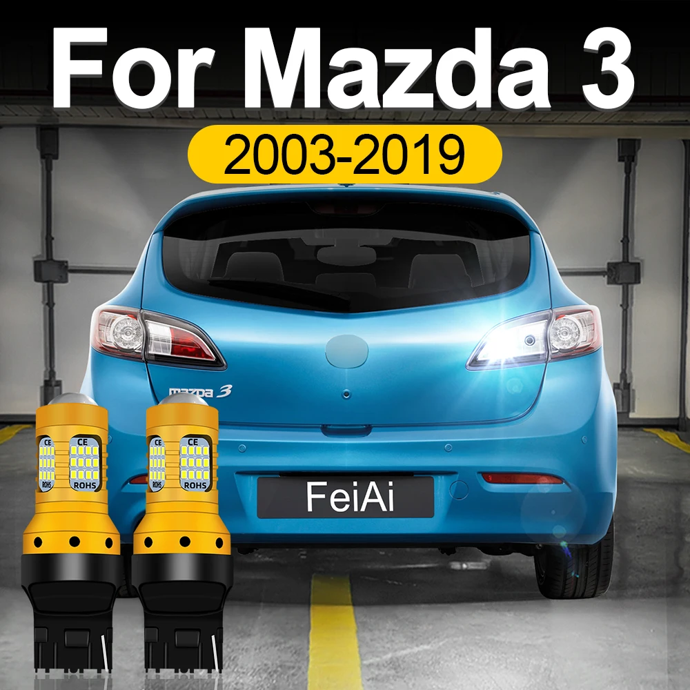 LED Reverse Lights For Mazda 3 Axela Accessories 2003-2007 2008 2009 2010 2011 2012 2013 2014 2015 2016 2017 2018 Reversing Lamp