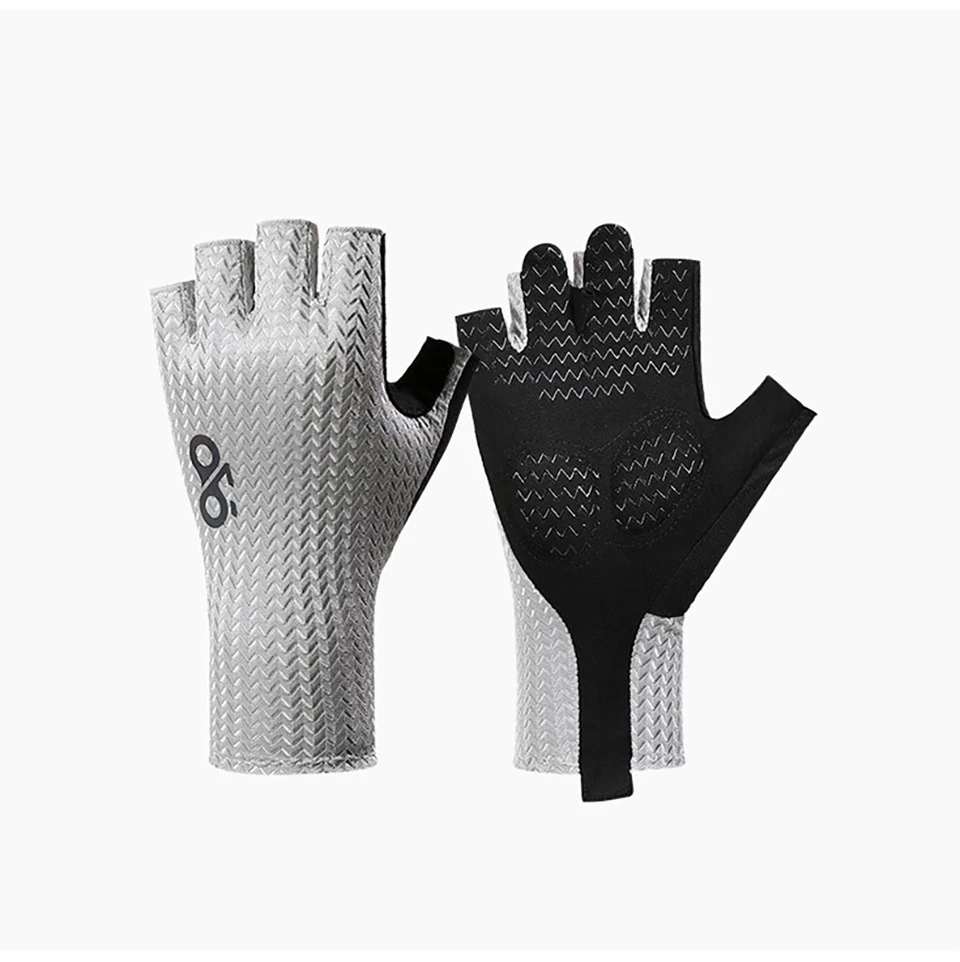 GTUBIKE Kurze Fahrradhandschuhe, fingerlose Handschuhe, rutschfest, Fahrrad-Lycra-Stoff, Halbfinger-Fäustling für MTB, Rennrad, Sport, Rennen – Detail 14