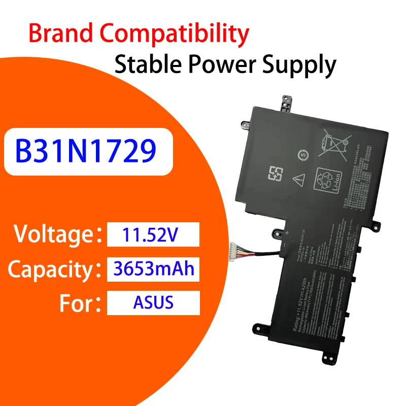 

B31N1729 Battery For ASUS ZenBook S2 S15 S5300F S5300U S530U X530F 11.52V 3653mAh High Quality Rechargeable Laptop Battery