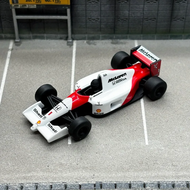 McLaren-vehículo de juguete de aleación de Metal fundido a presión, modelos LCD 1/64, Honda MP 4/6 F1, regalos