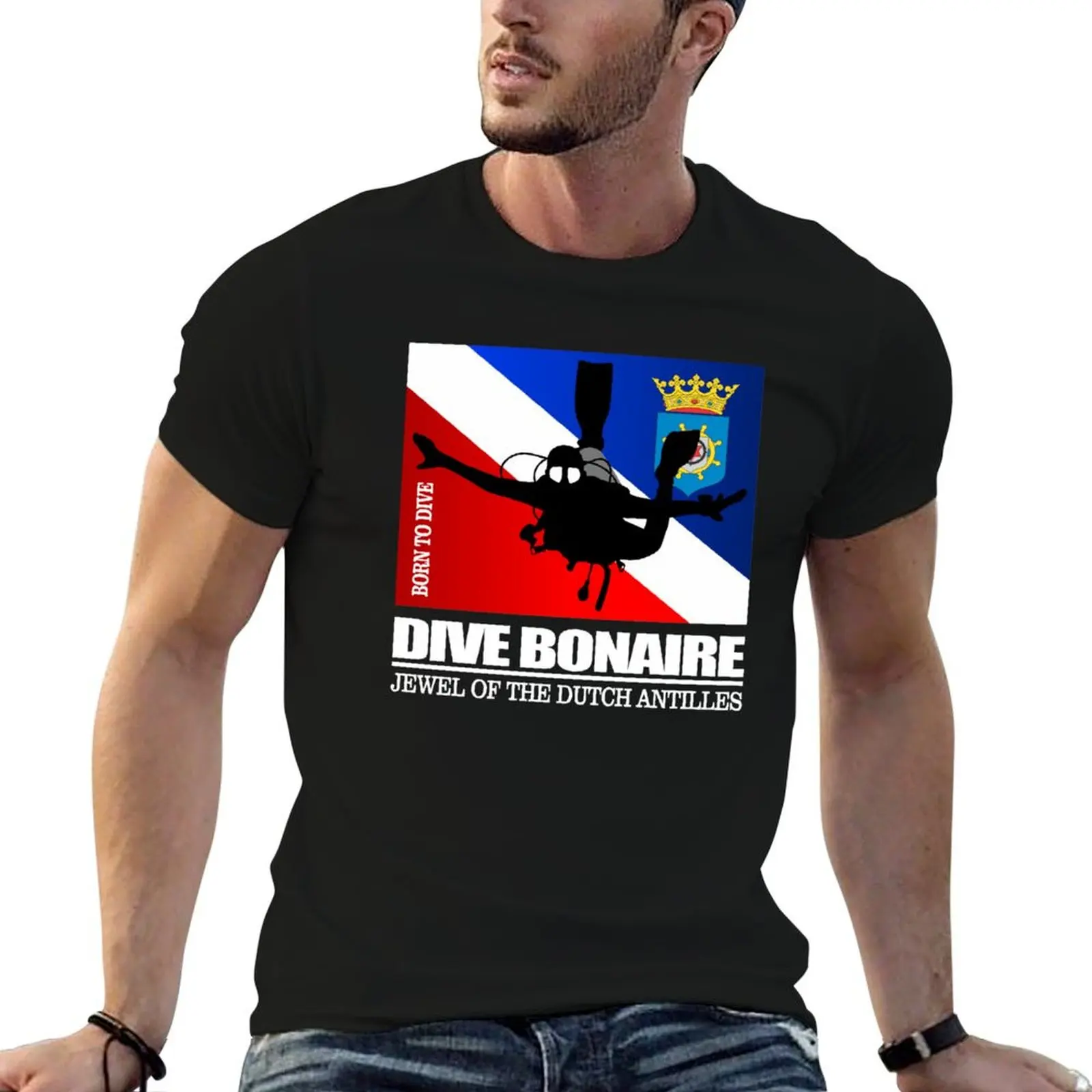 

Dive Bonaire (DF2) T-Shirt t shirts for man graphic vintage t shirts for man pack cotton T-Shirt