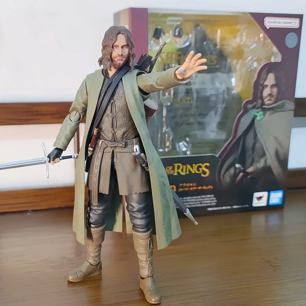 Новый набор фигурок Bandai Shf по мотивам «Властелина колец»: Арагорн, Фродо Бэггинс и Голлум, коллекционные модели премиум-класса, игрушки, подарки