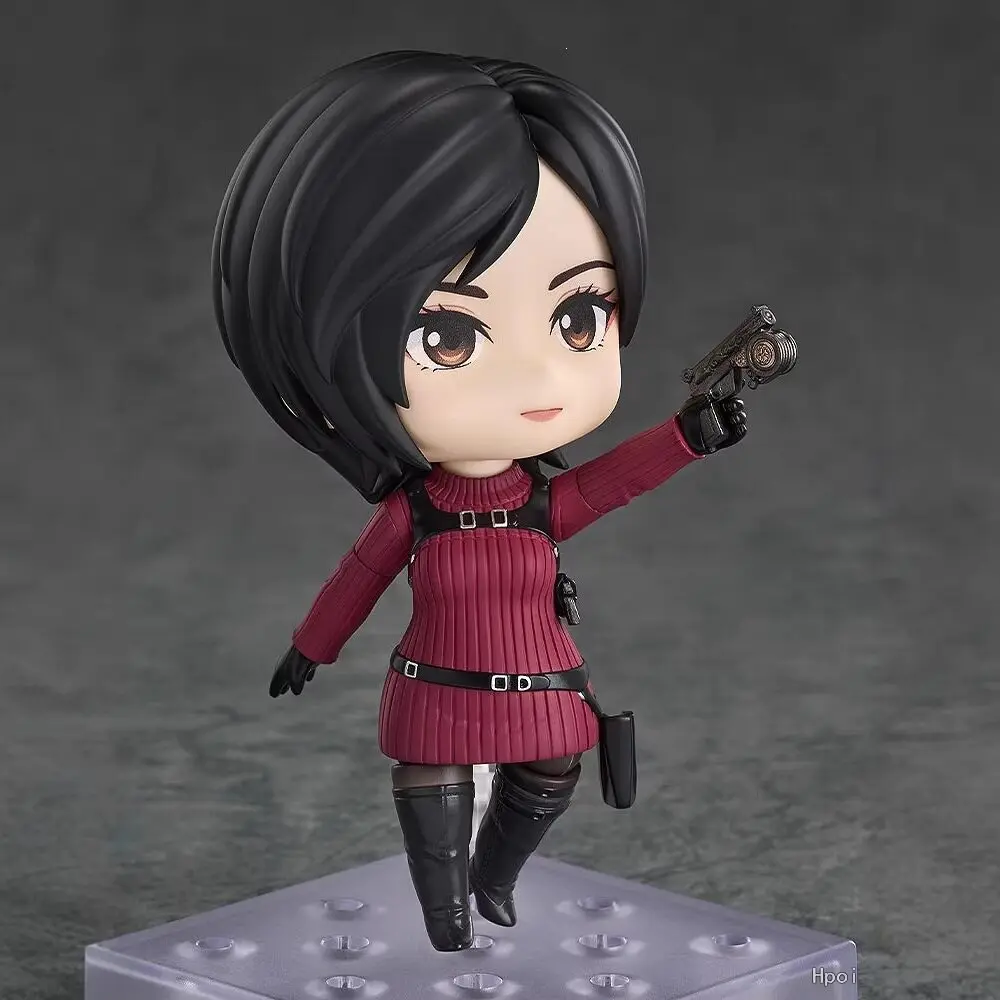 Q‑Version Short‑Hair 2761 Ada Wong Anime Figure Model Toy Movable Joint Collectible Desktop Pc Case Ornament Fan Gift