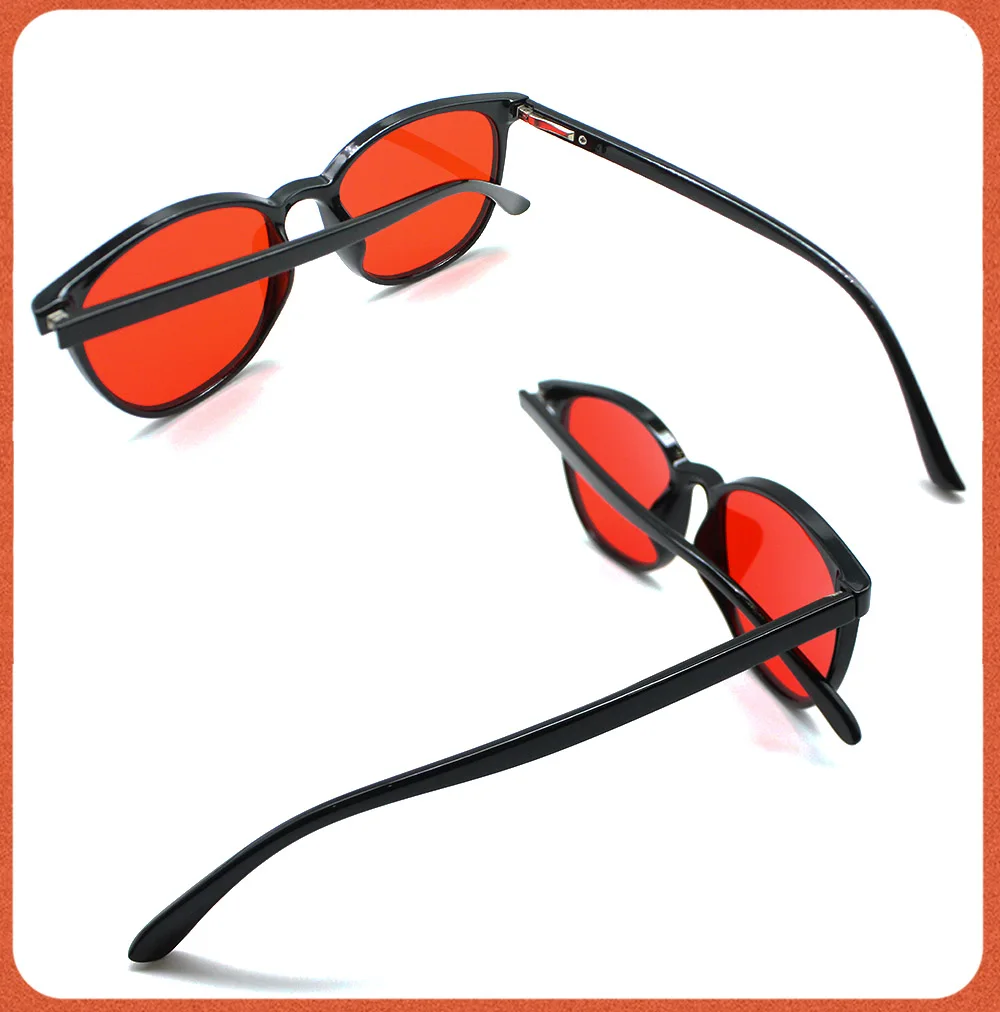 Good Sleep Blue Light Blocking Glasses Red Lenses Orange Lenses Men And Women Computer Glasses Eliminate Eye Strain  Glasses