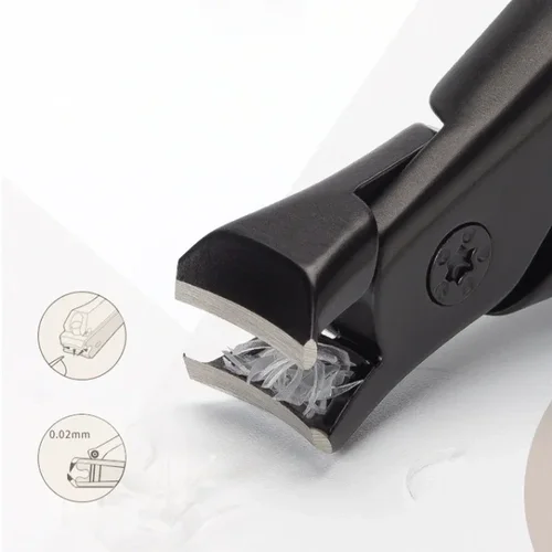 Imagen 2 del producto Cortaúñas de acero inoxidable antisalpicaduras para uñas gruesas, recortador de cuchillas afiladas cóncavas para hombres y mujeres, alicates, cortador, herramienta de manicura