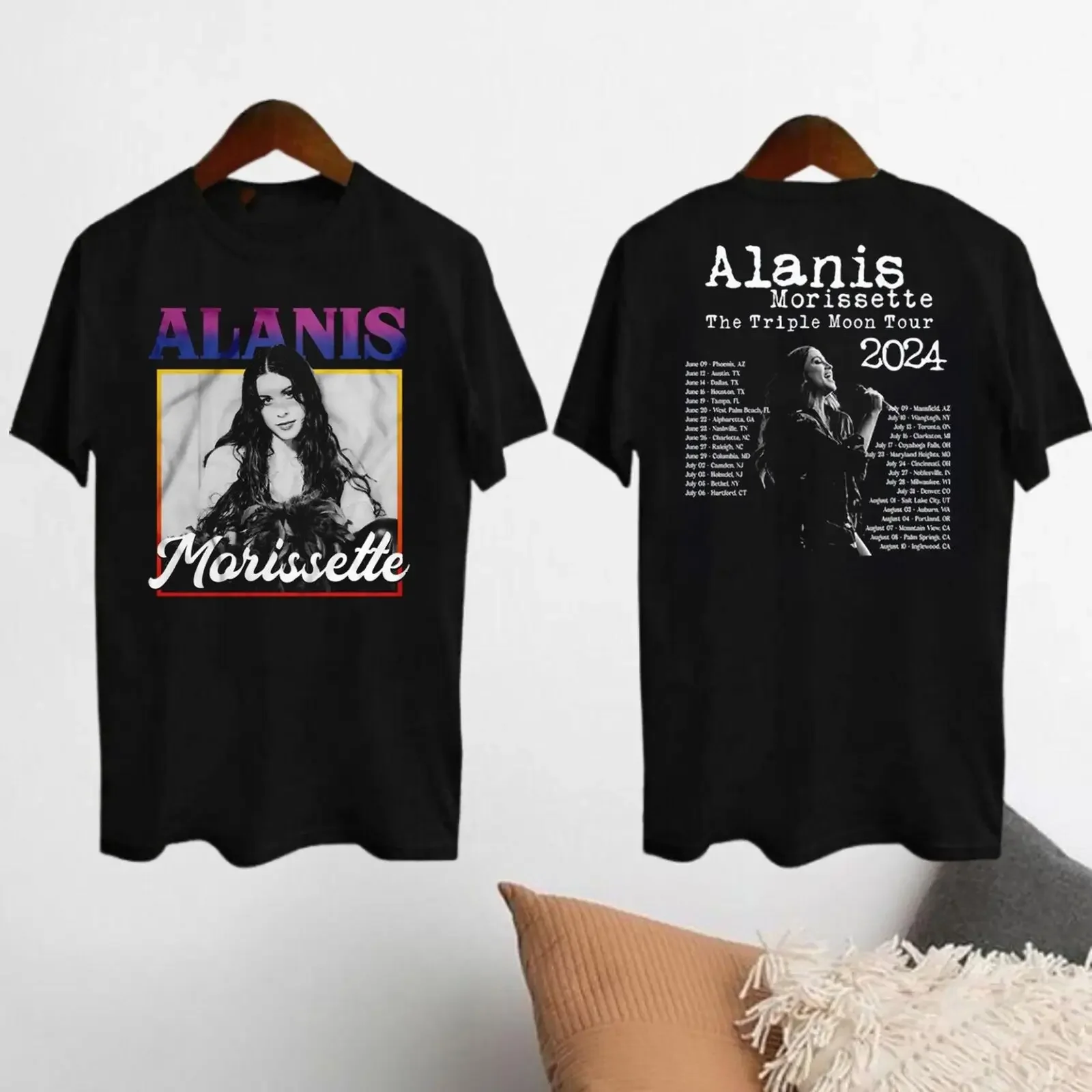 

Alanis Morissette The Triple Moon Tour 2024 TShirt Alanis Morissette Fan Gift