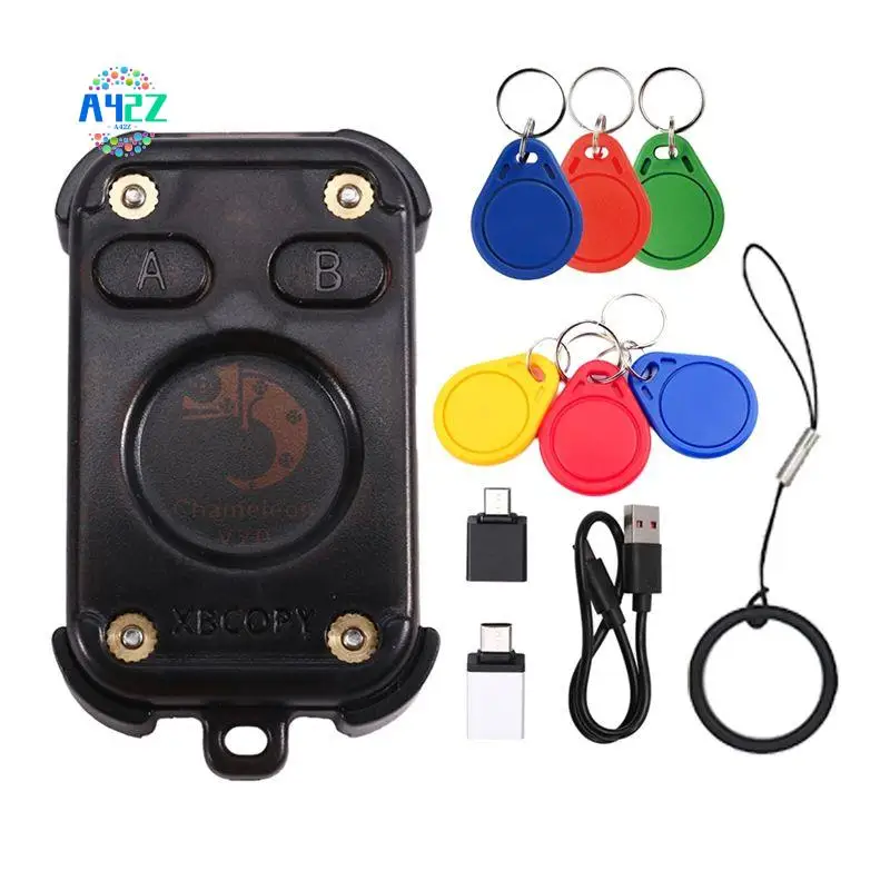 

A42Z-Chameleon V2.0 RFID Считыватель смарт-чипов Эмулятор Эмулятор смарт-карт Дубликатор ID IC Декоди карт + 3XCUID/UID Брелок