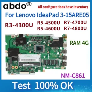 NM-C821 motherboard for Lenovo IdeaPad 3 15ADA05 laptop motherboard with  CPU 3150U / R3 / R5 / R7 RAM 4G 100% test ok