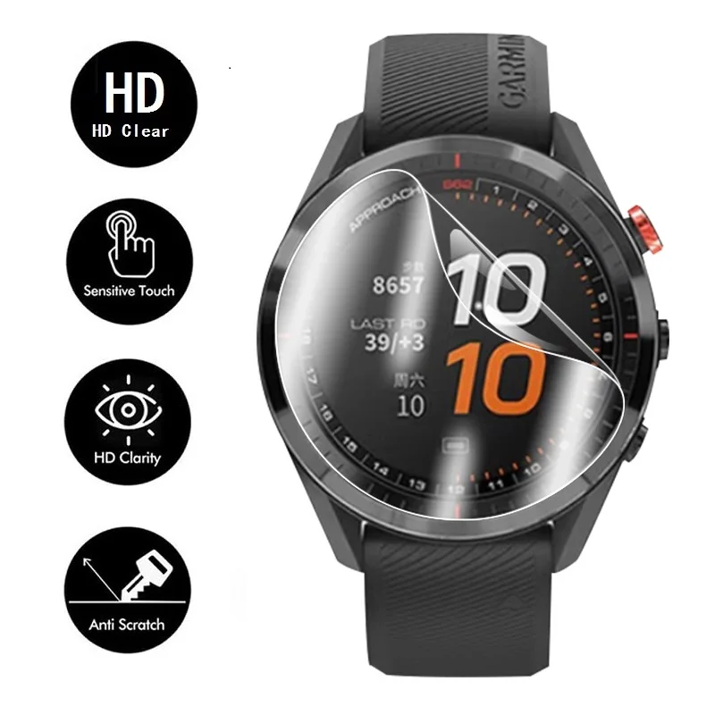 10PCS TPU Hydrogel Soft Screen Protector for Garmin Approach S62 S60 S40 Smart Watch HD Clear Protective Film