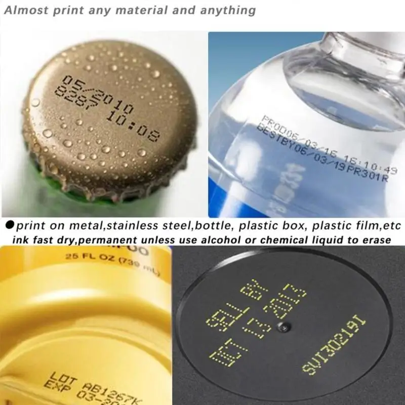 

Черные принтеры, чернила для заправки картриджей для ручных принтеров, быстросохнущие и долговечные