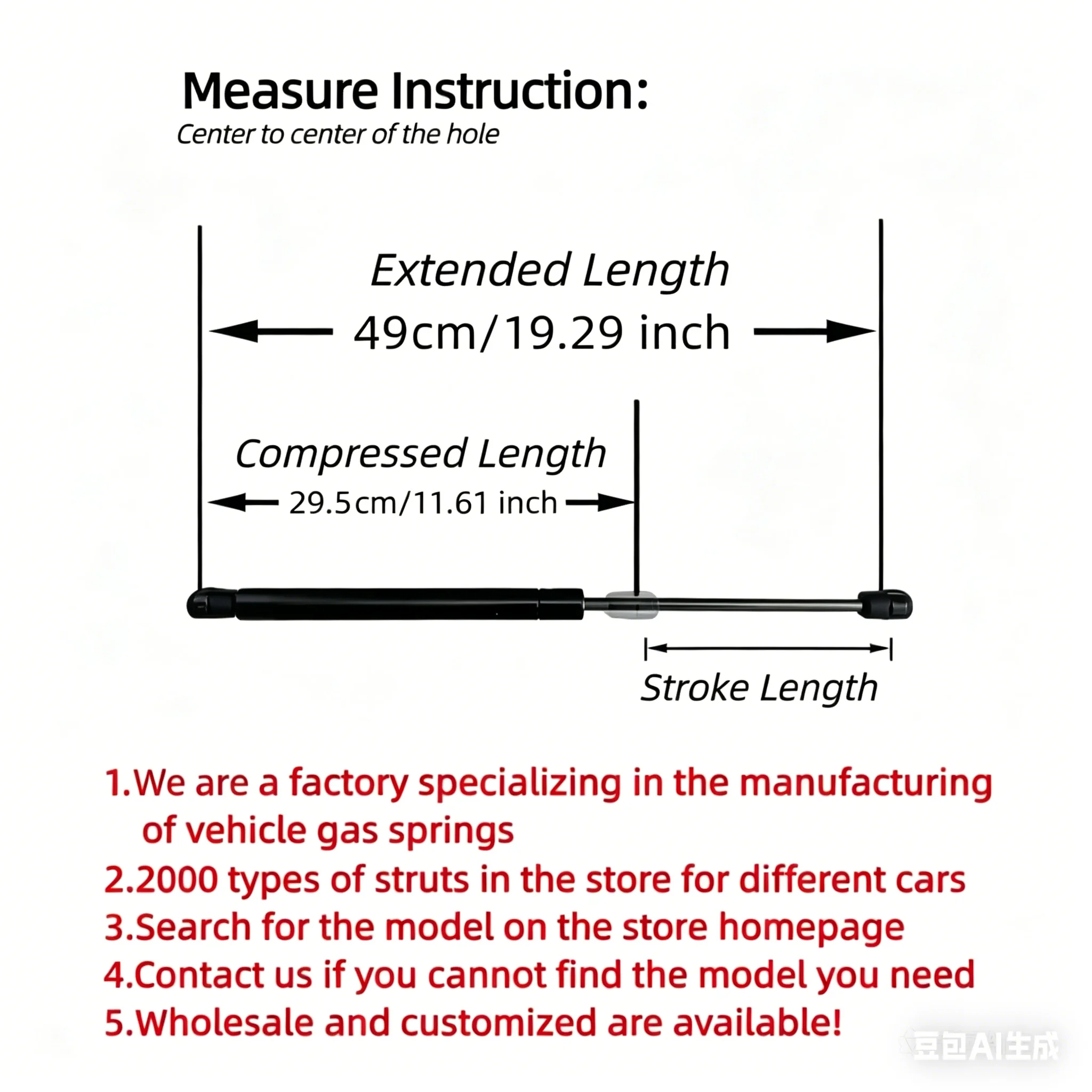 1637863 BOXI 2Pcs Rear Boot Gas Spring Struts Shocks Support For Ford Sierra GBC GBG GB41982 - 1993 Hatchback Lifts Struts