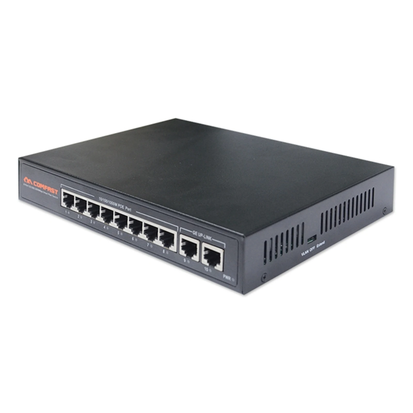 

COMFAST CF-SG181P 10 Port Gigabit POE Ethernet Switch 20Gbps Backplane Bandwidth Monitoring