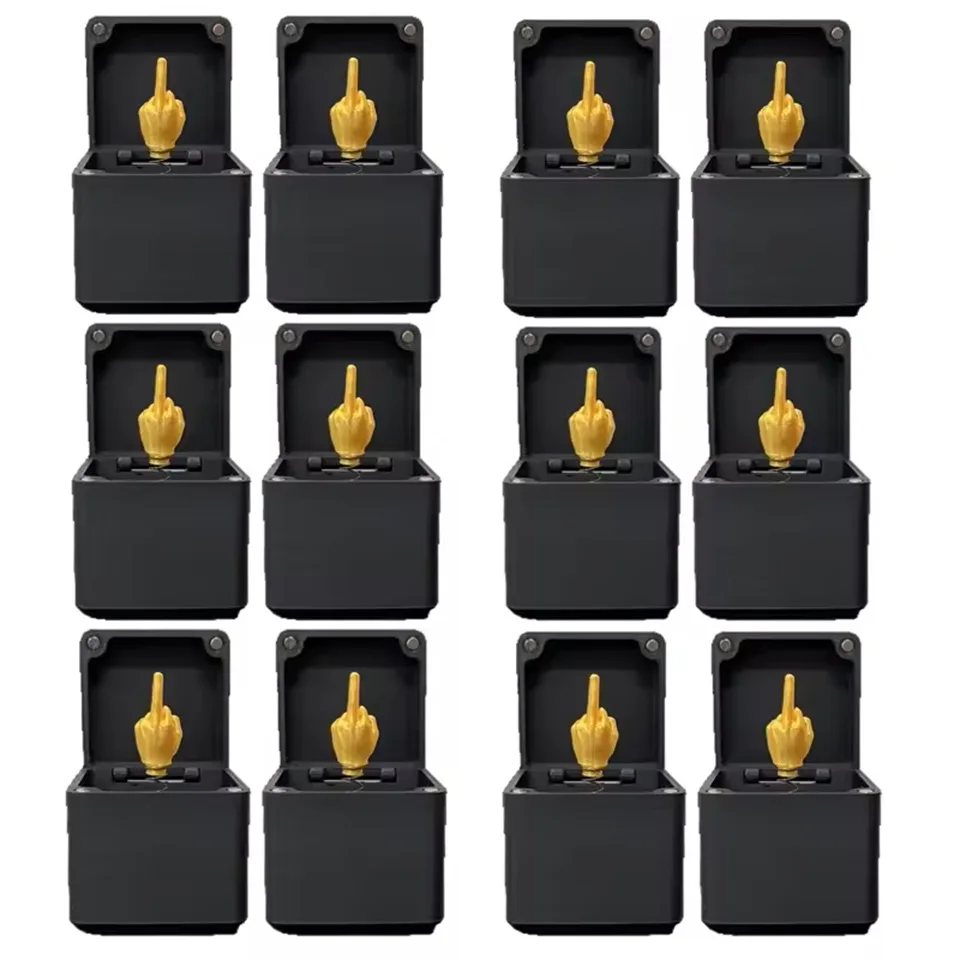 Interesting Prank Gift Middle Finger In Box Funny Creative Gifts Office Desk Decoration Home Decoration Gifts For Guests