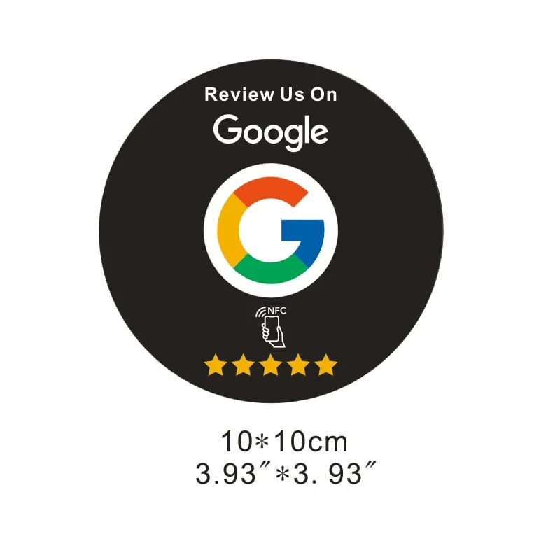 Durable PVC Google Reviews NFC Cards to Boost Customer Feedback