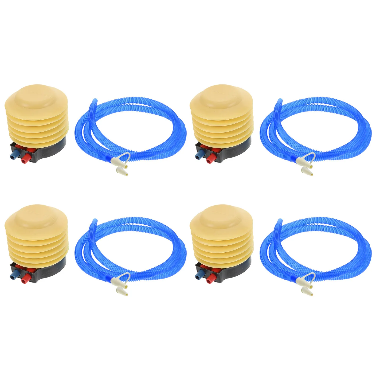 4Pcs Premium Foot Pump Smooth Airflow Deflate Inflate Function Portable Inflatables Pump for Balloons Balls Boats Mattresses