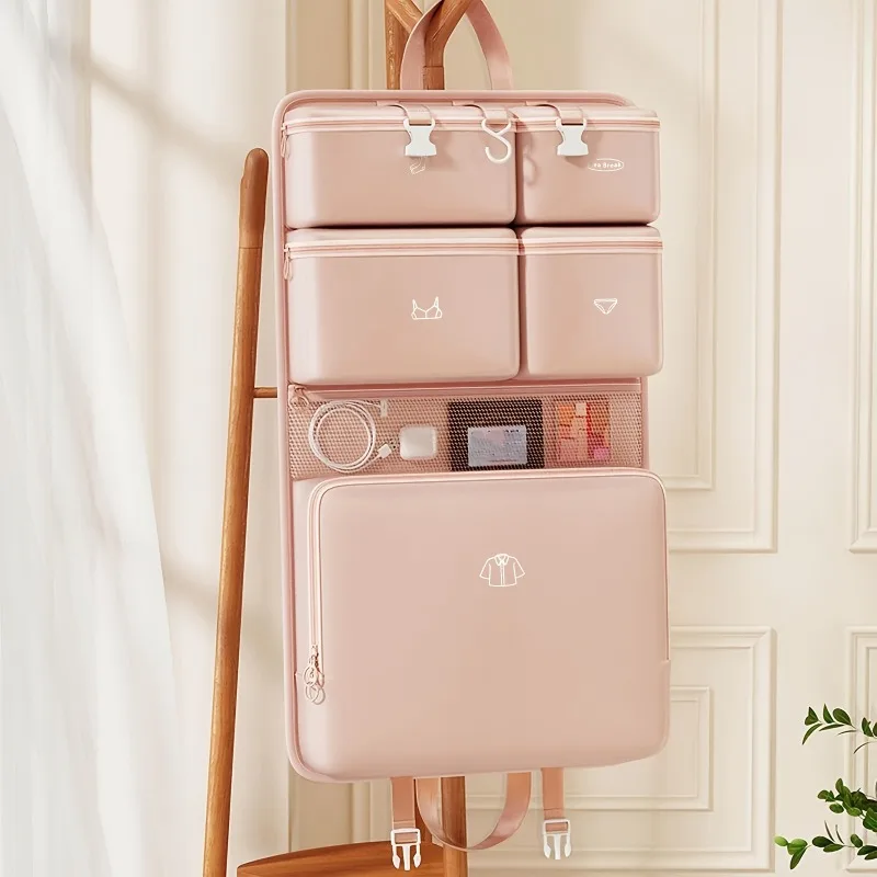 

Сумка-органайзер для путешествий 6-в-1: складная, портативная, водонепроницаемая, с независимыми отделениями, для ключей и дорожных принадлежностей