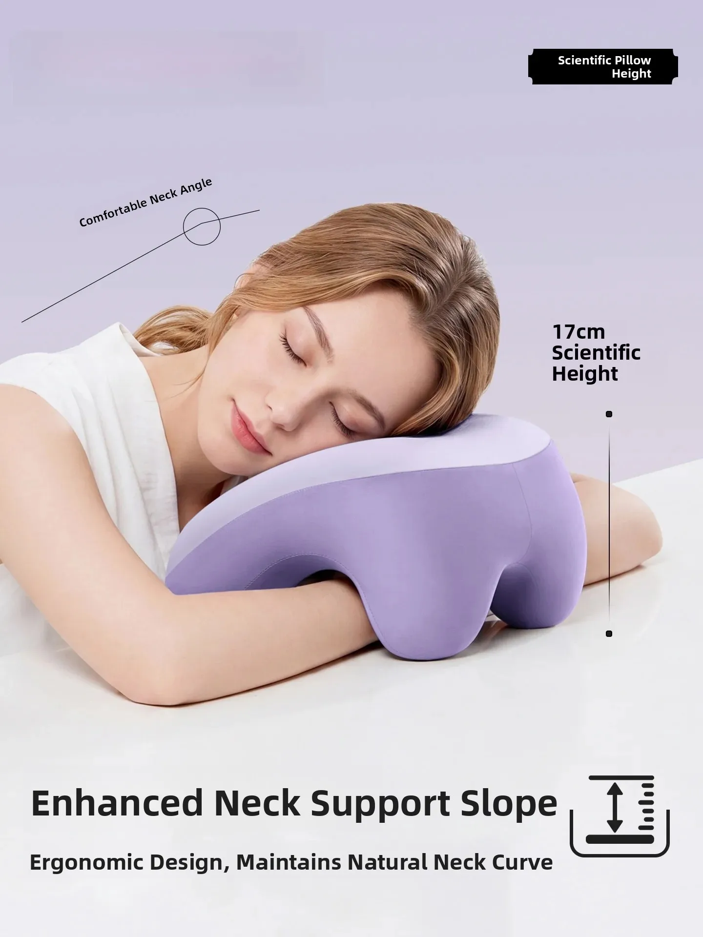 Napping Pillow Office Desk Snooze Tool Memory Foam Unique Shape Universal Design Simple Style for a Quick Nap at Work