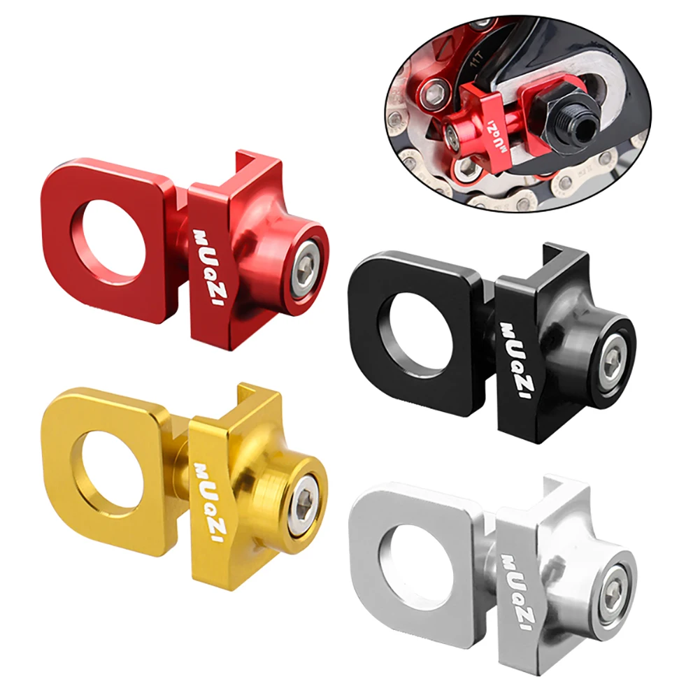 Bicycle Chain Adjuster Aluminum Alloy CNC Bike Chain Tension Bolt Screw DIY Modification Lightweight for Single Speed Bicycle image 4