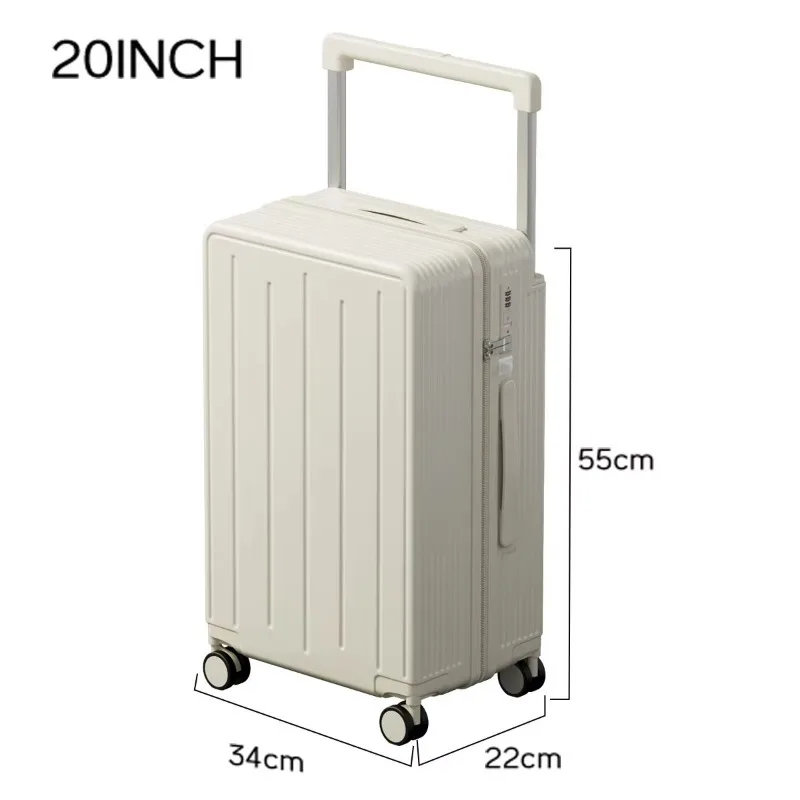 Bagage à roulettes ABS + PC, Portable, polyvalent, grande capacité, avec serrures, valise légère et Durable pour voyage