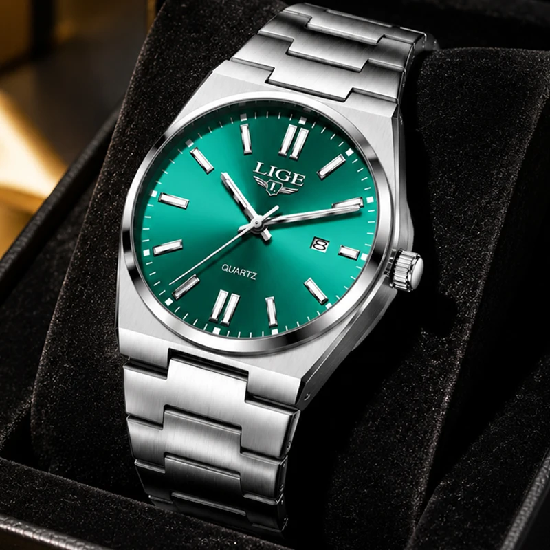 LIGE Casual Sportuhr für Herren Top-Marke Luxus Wasserdichte Armbanduhr Mode Business Datum Herren Quarzuhren