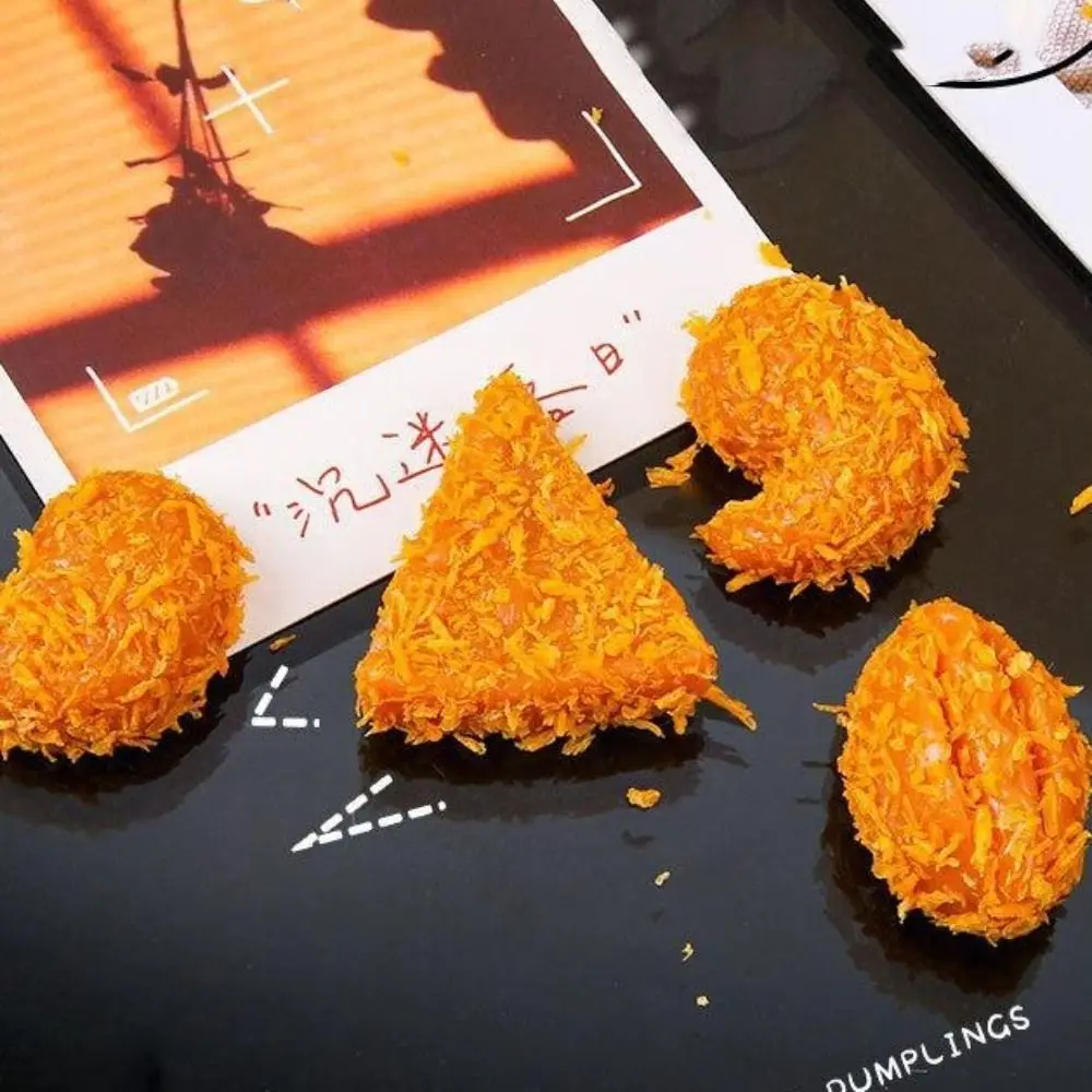 Safe Bread Crumbs Fried Food Pinch Toy Slow Rebound TPR Squeeze Hamburger Toy Soft Mini Cute Food Pinch Toy Adults