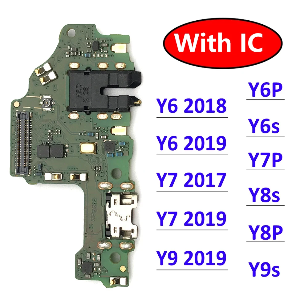 USB Charging Charger Port Connector Board Flex Cable For Huawei Y5 Y6 Y7 Y9 Prime 2017 2018 2019 Y6s Y6P Y7P Y8s Y8P Y9s Y7A