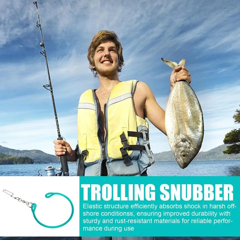 

Trolling Snubber Downrigger Weight Snubber with Trolling Snap Heavy Duty Protector Acccessory Deep Water Fishing Equipment for