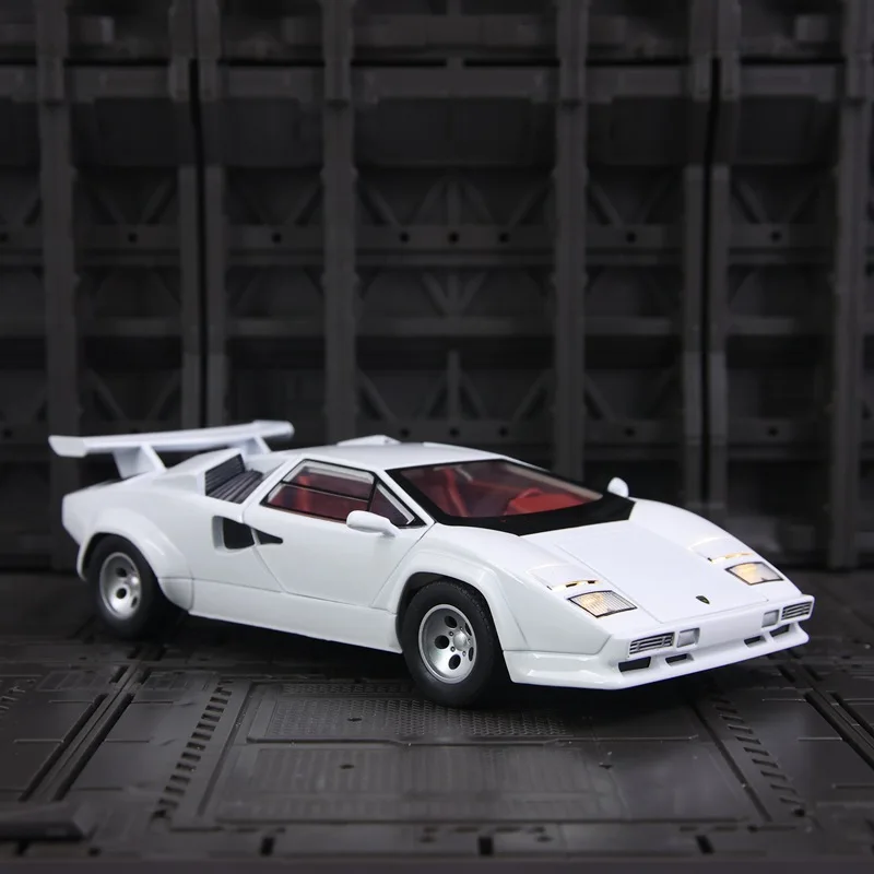 1:24 Countach LP500S Alloy Metal Diecast Sports Car Model Toy Sound & Light Vehicle Toys For Boy Children Gifts