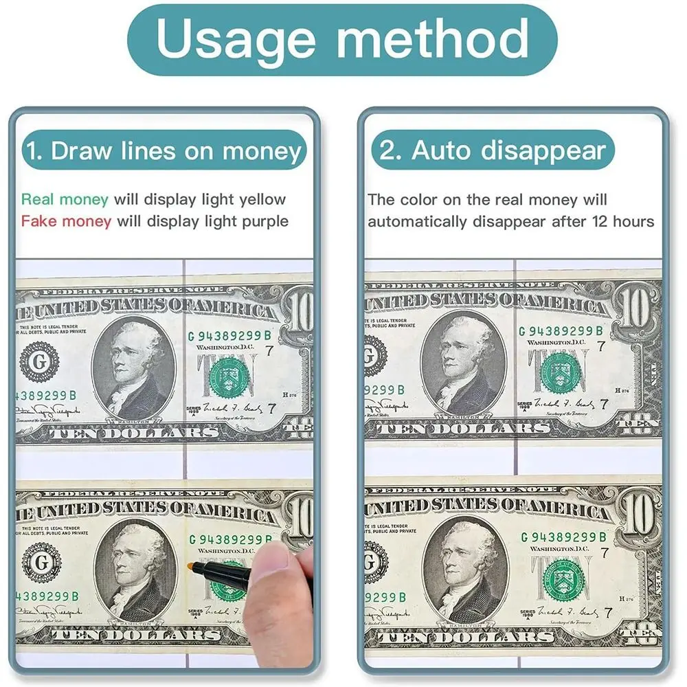 

Multifunction Plastic Money Counterfeit Detection Pen Marker Protect Checking Tool Money Detector Pen Money Tester Pen