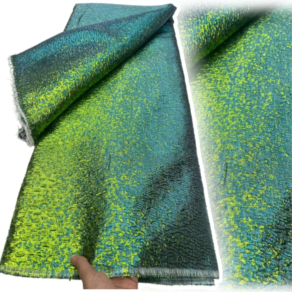 

5 ярдов новейшие нигерийские парчовые кружевные дамасские кружевные ткани 2025 Высокое качество французского африканского жаккарда для женщин вечерние платья CC1475