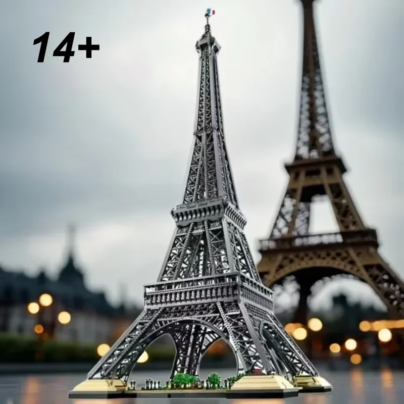 10001pcs Home Decor 1.49m Eiffel Tower Model Landmark Building Assembly Christmas Gift