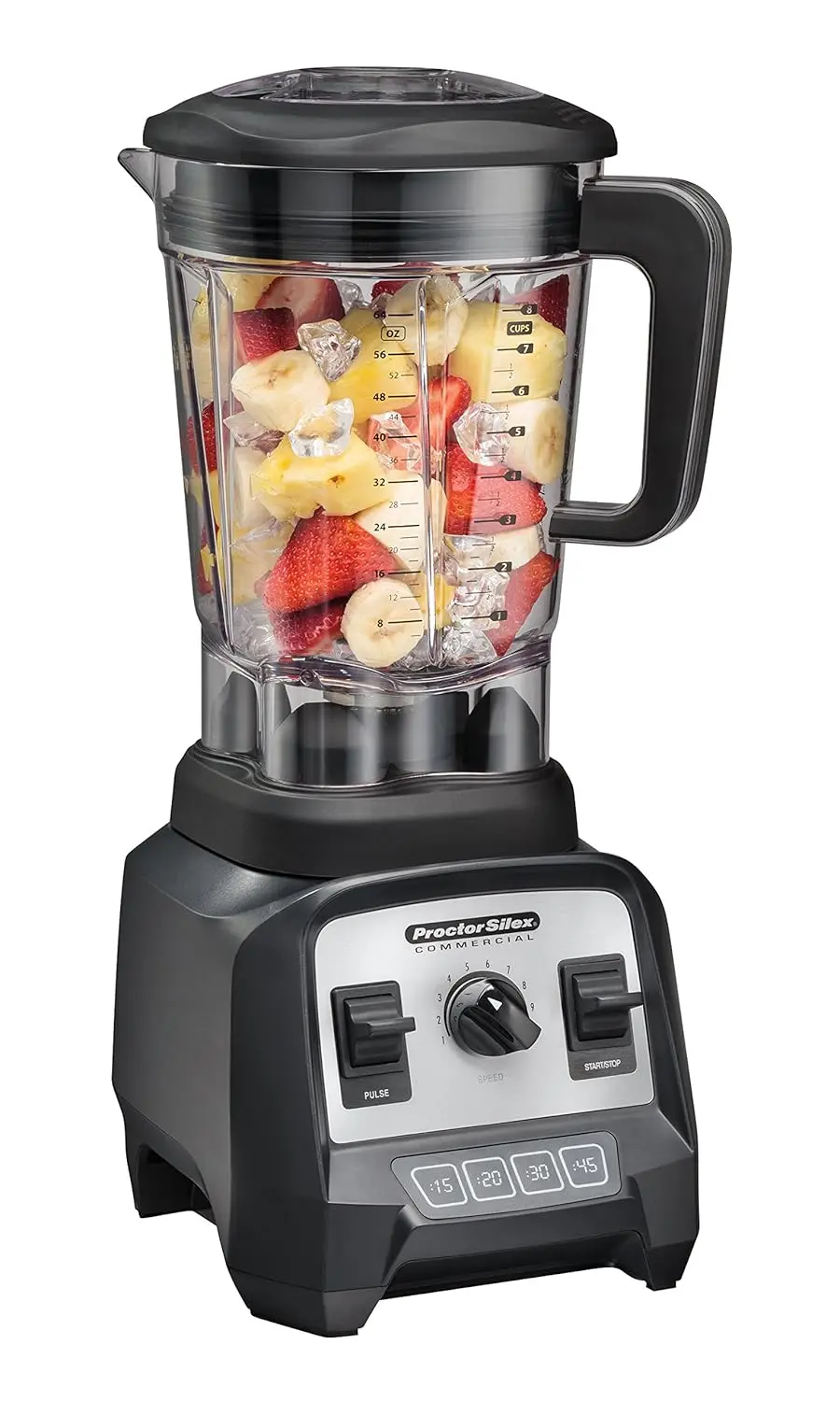 

Proctor Silex Commercial 55000 High-Performance Blender, 2.4 Peak hp, Variable Speed Dial, BPA-Free 64 oz./1.8 L Container, 17.3