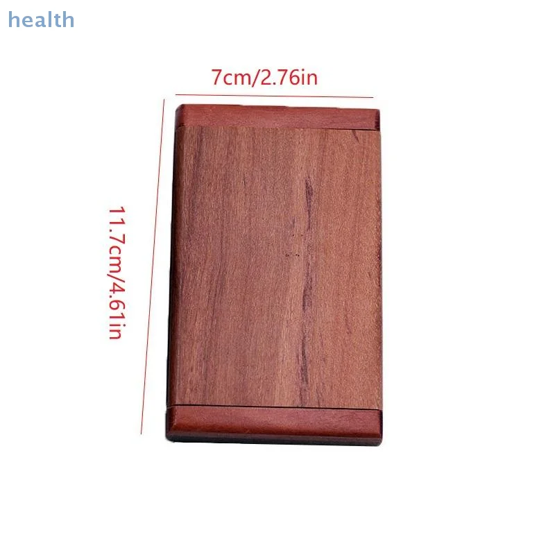 Set di specchi a pettine in legno 2 in 1, mini specchio pieghevole portatile vintage, specchio per trucco in legno di sandalo rosso, decorazioni per la casa e il viaggio