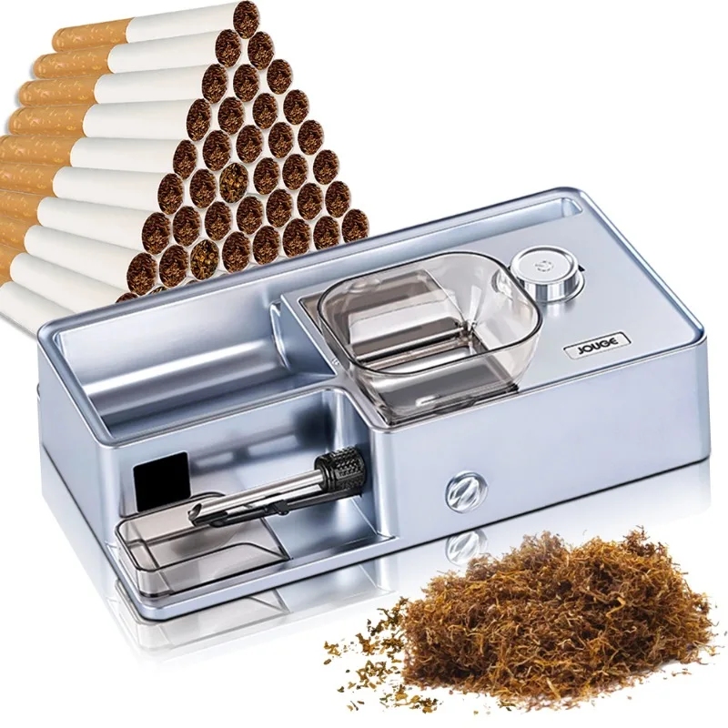 Cigarette Rolling Machine with Automatic Counter Tobacco Roller Maker 3 in 1 for Size of Tubes King/Regular/Slim EU/US/AU Pulg