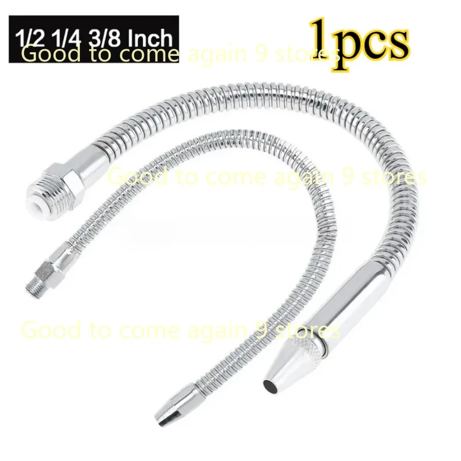 with Round Head Nozzle for CNC Machine / Milling / Lathe 1/2 3/8 1/4 Inch Metal Flexible Water Oil Cooling Tube Pipe 400mm