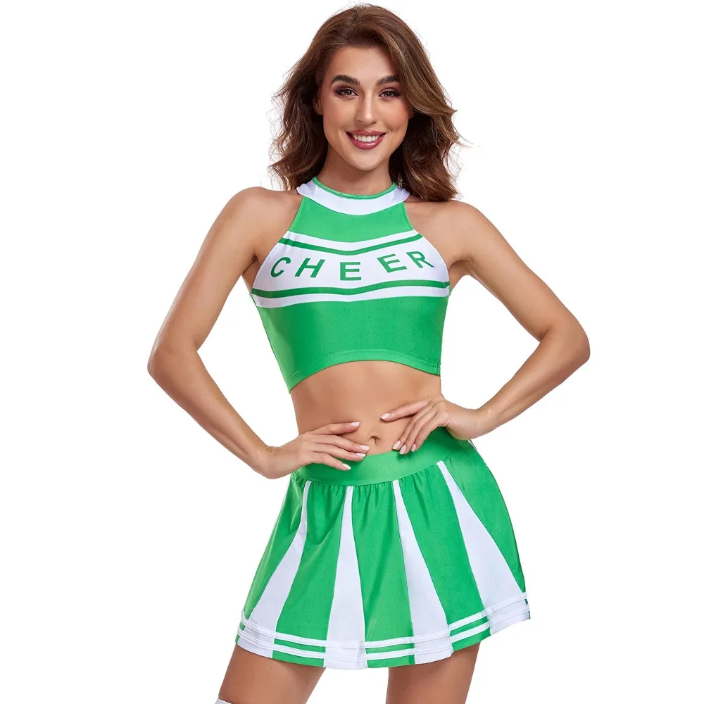 سبايس جيرلز كرة القدم الطفل زي الكبار النساء التشجيع زي كرة السلة الهتاف زي حفلة عيد الميلاد فستان #4