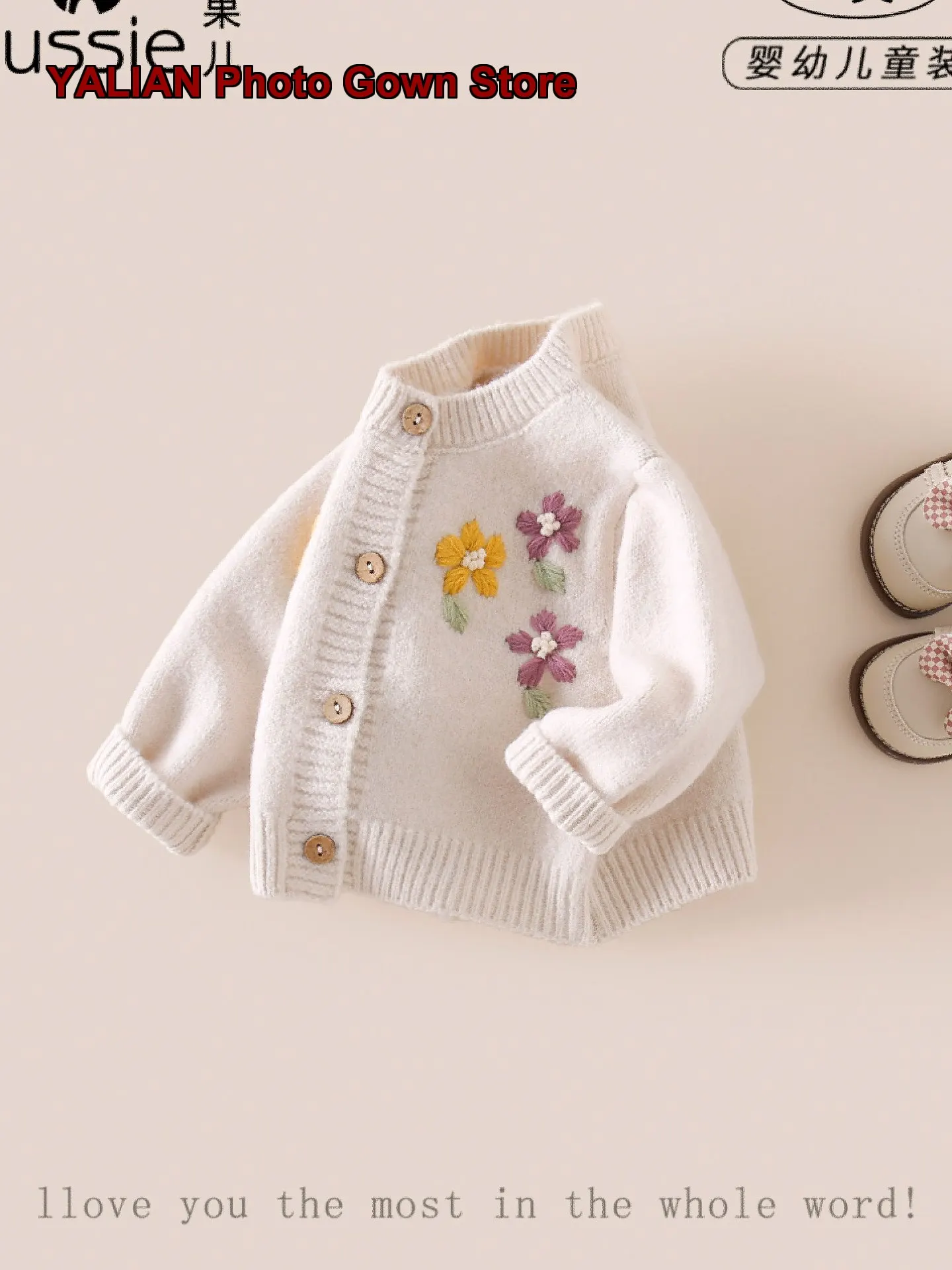 Girls Long Sleeve Knit Top 2026 Autumn Winter Infants Toddlers Knit Sweater Long Sleeves