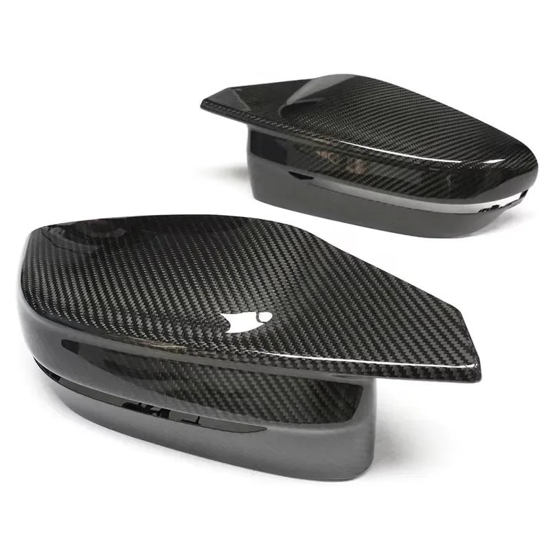 G80 M3 Mirror Cover Dry Carbon Fiber Mirror Cover Housing Shell Replacement for G80 M3 G82 M4 G87 G42 2020-25