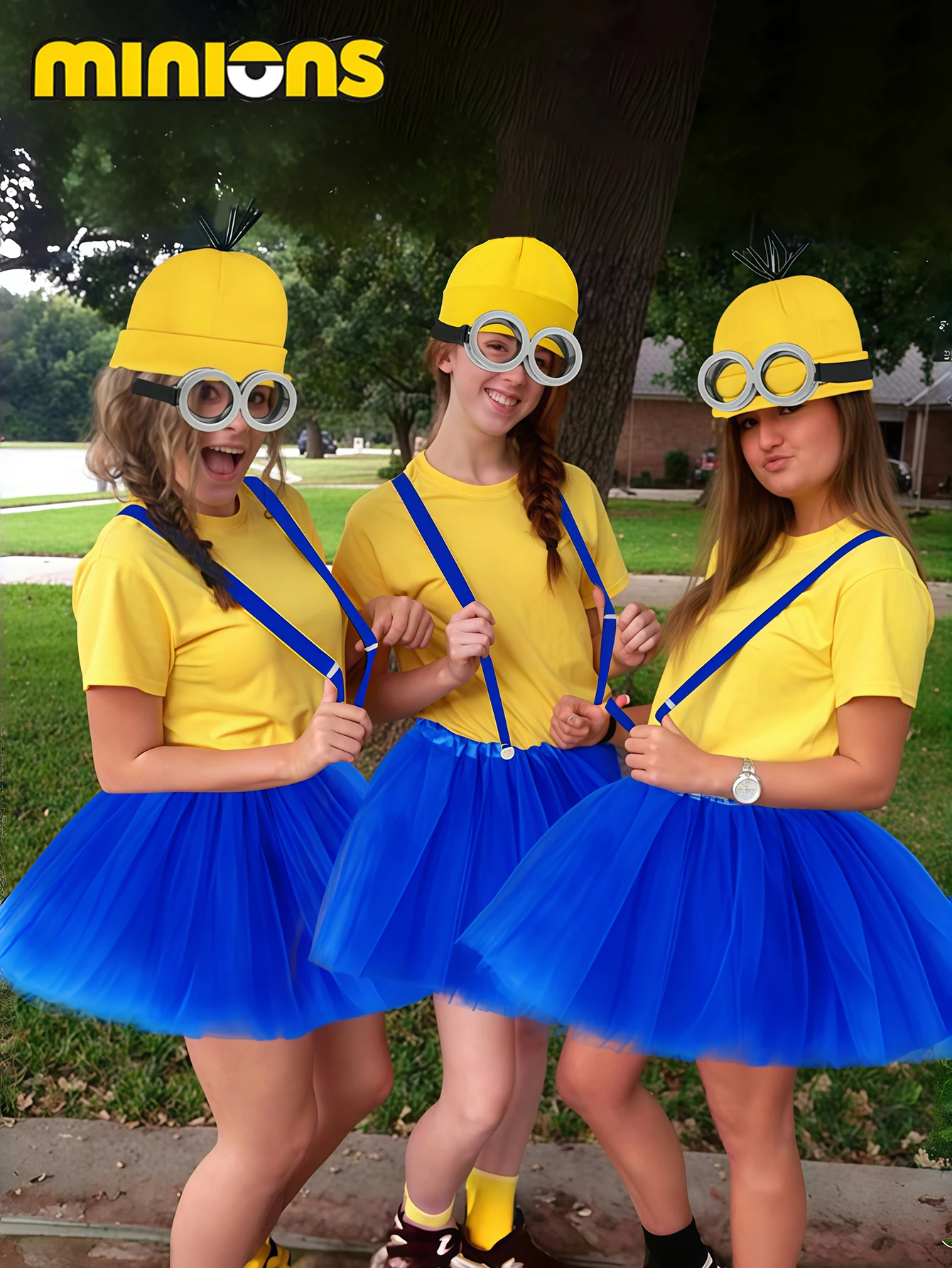 4/6 قطعة MINISO Minions ليتل الأصفر قبعة قفازات مجموعة هالوين زي الدعائم تأثيري لعب الأدوار ، أفضل هدية عطلة للجيد