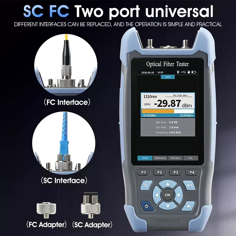 Mini OTDR NK3200 Hand Held Multifunction Event Map Similar To EXFO OTDR 24 22dB 1310 1550nm 60KM