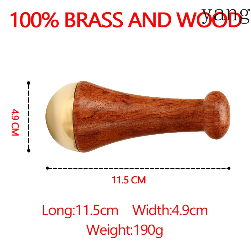 Guasha Massage Tool Face Gua Sha Face Copper Wood Scraping Stick Kansa Hammer Face and Foot Massage