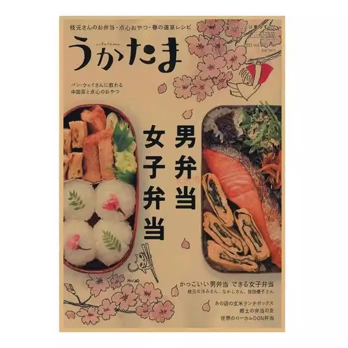 A3 Size Japanese-Style Food Posters Cuisine Restaurants, Izakayas, Sushi Bars, Retro Kraft Paper Wall Art