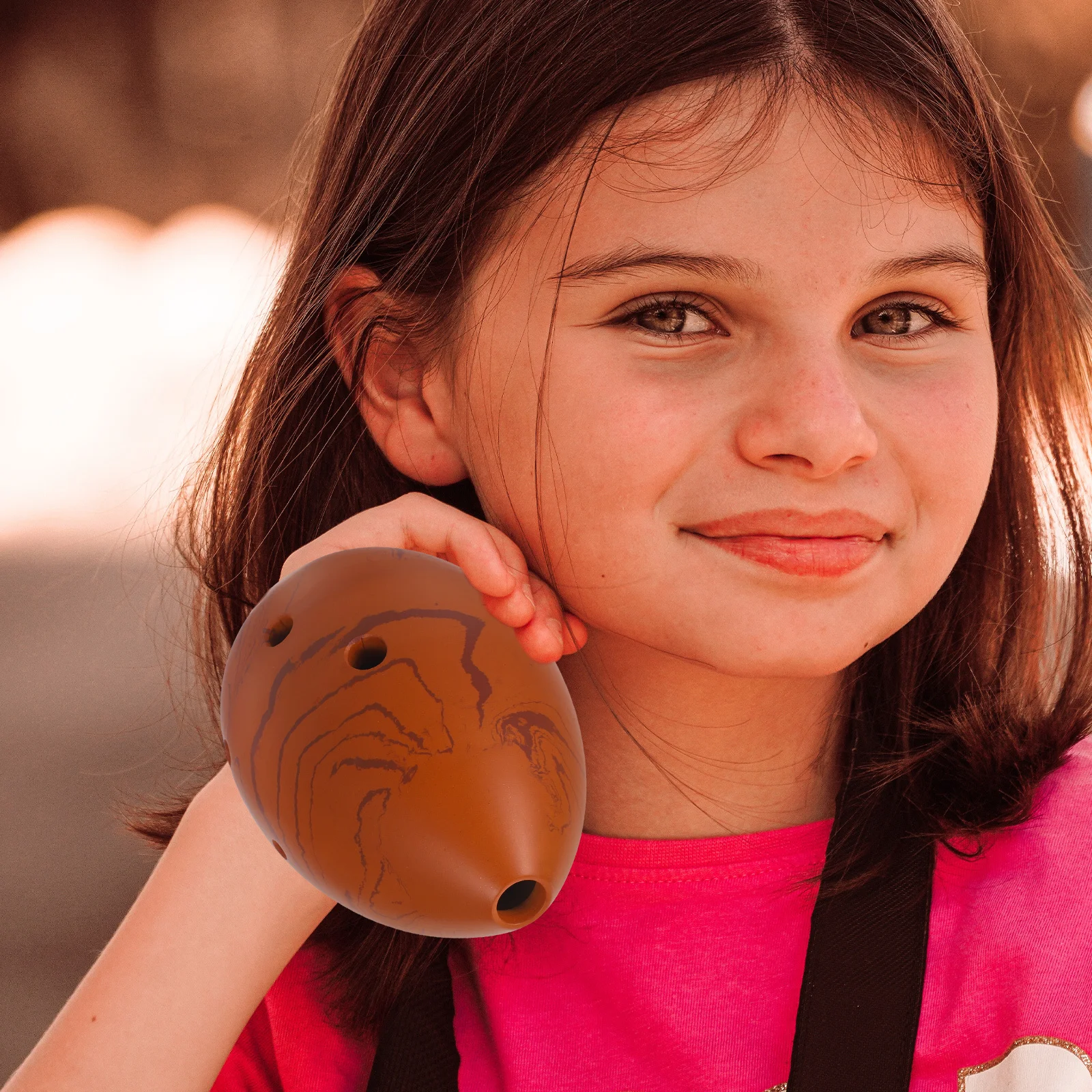 1 مجموعة المهنية 8 حفرة Xun عالية الجودة الفخار أداة الرياح الصغيرة المحمولة للمبتدئين والأطفال 8 حفرة Xun